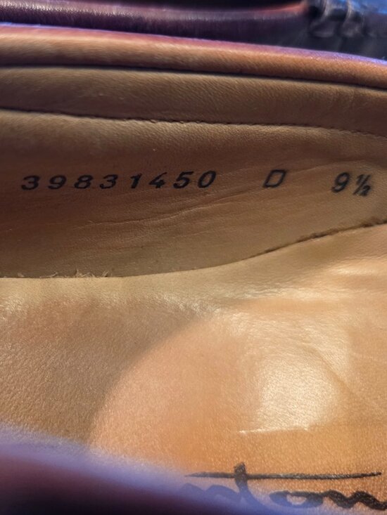 Santoni Brown Penny Loafer size 9.5